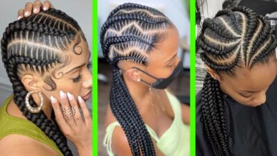 straight back hairstyles